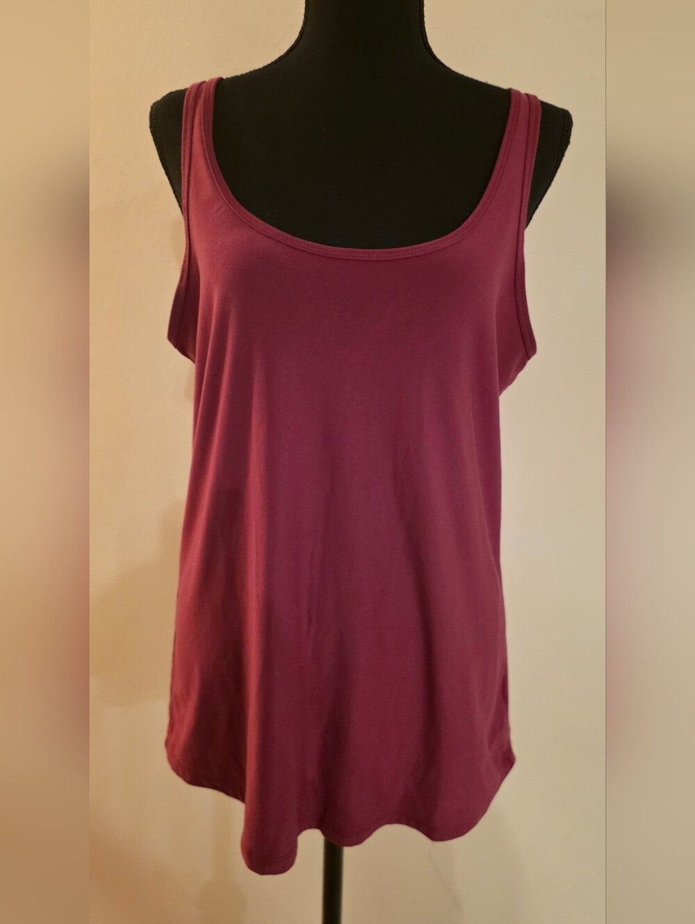 No Boundaries Women's Scoop Neck Tank Top In Plum (Size XXL Juniors)